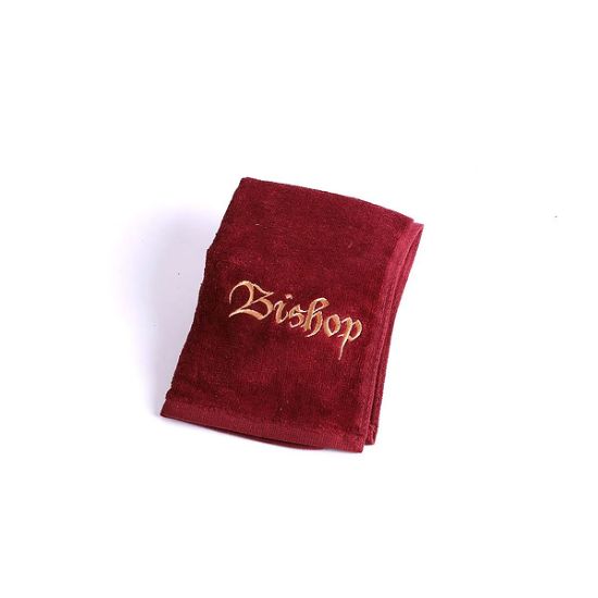 Picture of Pastor Towel Bishop Burgundy Cotton