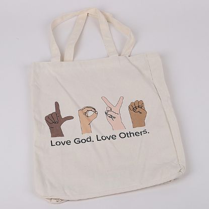 Picture of Tote Cotton Love God Love Others