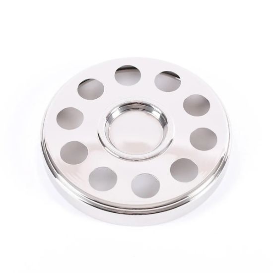 Picture of Deluxe Communion Mini Bread Plate Tray & Bread Disc Silver