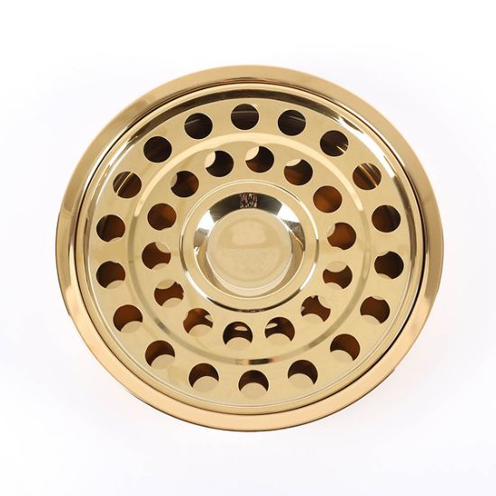 Picture of Deluxe Communion Cup Tray & Bread Disc Gold