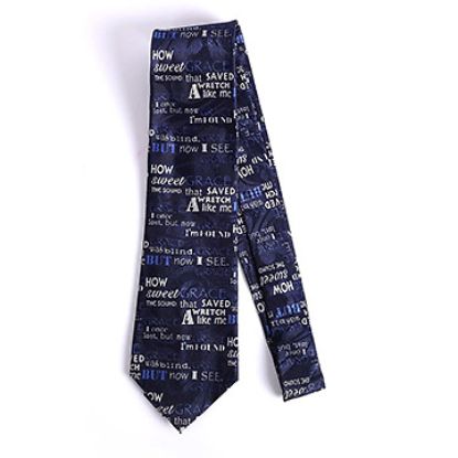 Picture of Tie Polyester Amazing Grace Blue