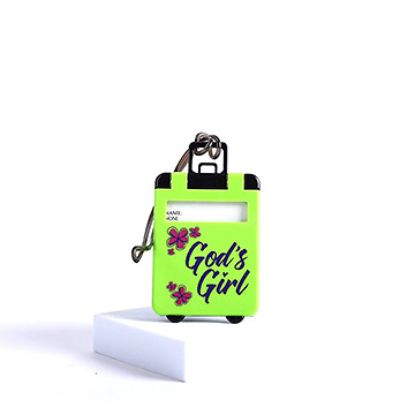 Picture of Luggage Tag Suitcase Gods Girl Green