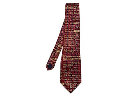 Picture of Tie Polyester I AM Burgundy