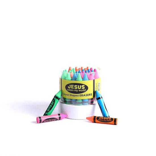 Picture of Eraser Jesus Colors My World PK36