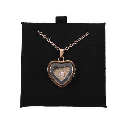 Picture of Necklace Temple Mount Soil Heart Rose Gold 20"