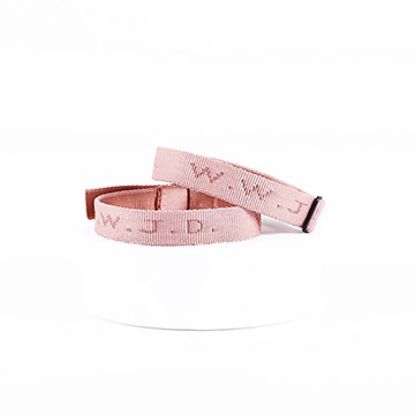 Picture of Bracelet Woven WWJD Pink PK25