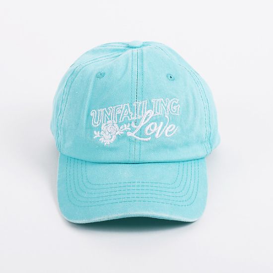Picture of Cap Unfailing Love Prewashed Teal