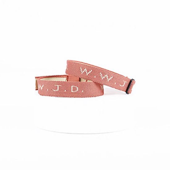 Picture of Bracelet Woven WWJD Terra Cotta PK25