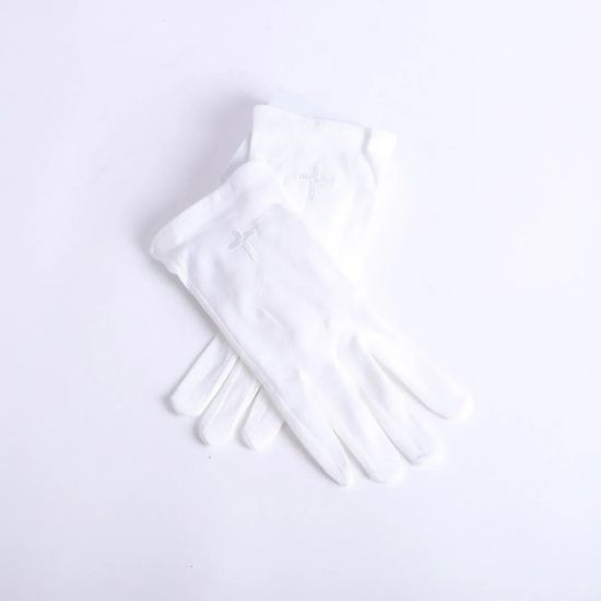 Picture of Glove White W/ White Cross Extra Large