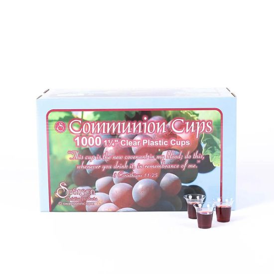 Picture of Communion Cups Clear Small 1 1/4in 1000CT
