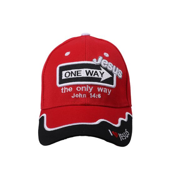 Picture of Cap One Way Jesus Red