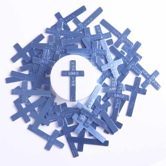 Picture of Pocket Cross God Loves You Blue PK50
