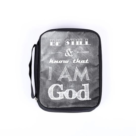Picture of Bible Cover Canvas Be Still & Know Large
