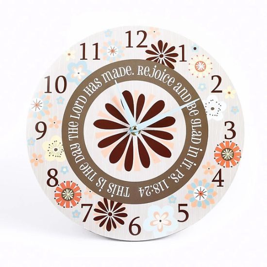 Picture of Wall Clock Rejoice and Be Glad 11 Inch