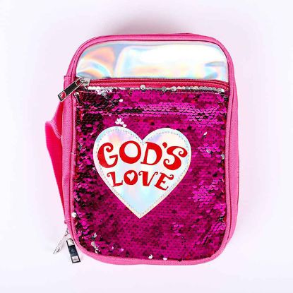 Picture of Bible Cover Sequin Gods Love Large