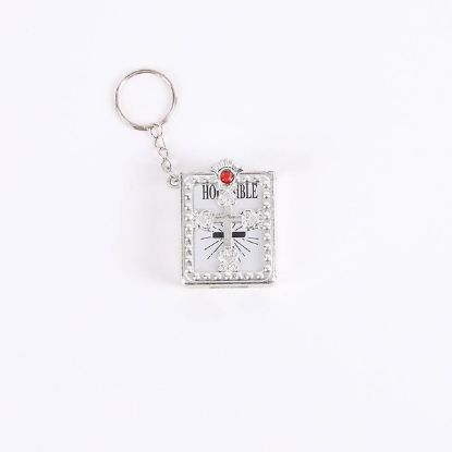 Picture of Keychain Bible Ornate Silver - PK6