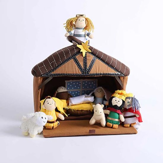 Picture of Toy Playset Plush Nativity 11 Piece