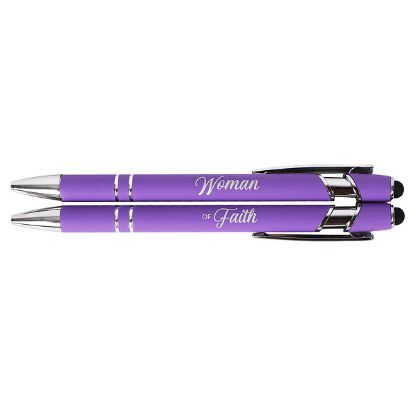 Picture of Gift Pen Soft Touch Woman of Faith Lavender