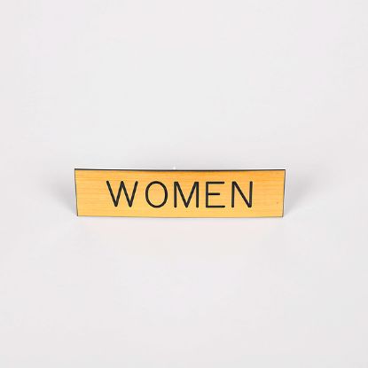 Picture of Sign Engraved Women Adhesive Back Gold