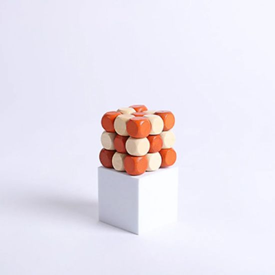 Picture of 3D Stumbling Block Wooden Puzzle Block