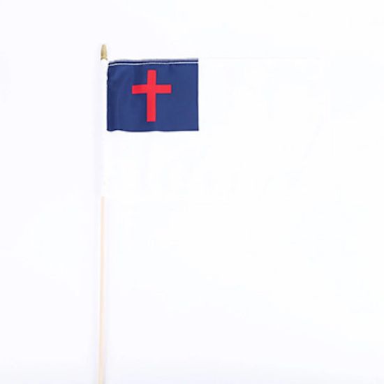 Picture of Flag Christian 12 X 18 W/25in Staff PK6