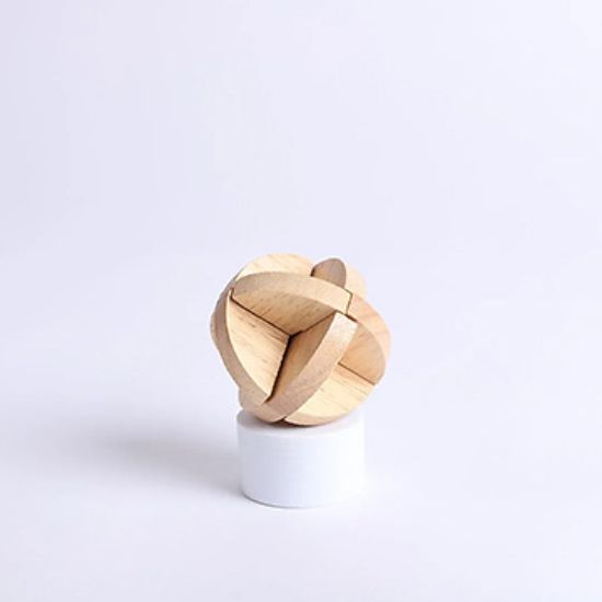 Picture of 3D Stumbling Block Wooden Puzzle Sphere