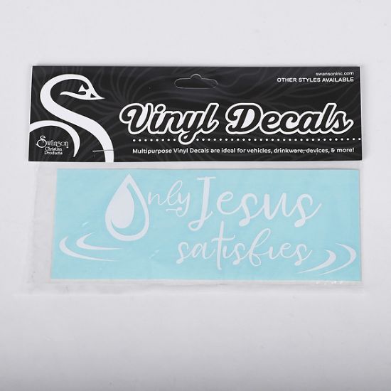 Picture of Decal Vinyl Only Jesus Satisfies