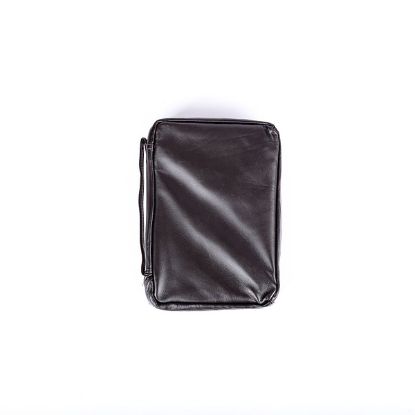 Picture of Bible Cover Lambskin Full Panel Brown Large