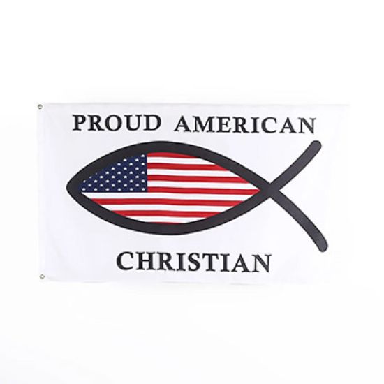 Picture of Flag Proud American Christian 3ftX5ft