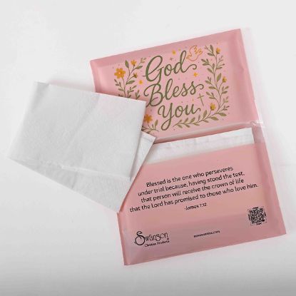 Picture of Tissue God Bless You Dove & Cross PK12