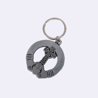 Picture of Keychain Claddagh W/ Cross and Stone PK4