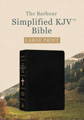 Picture of Barbour Simplified KJV Bible--Large Print [Black Genuine Leather]
