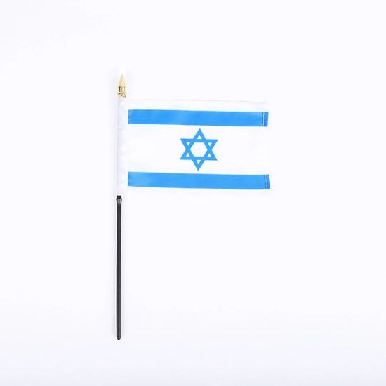 Picture of Flag Israel 4" X6" W/ Stick PK12