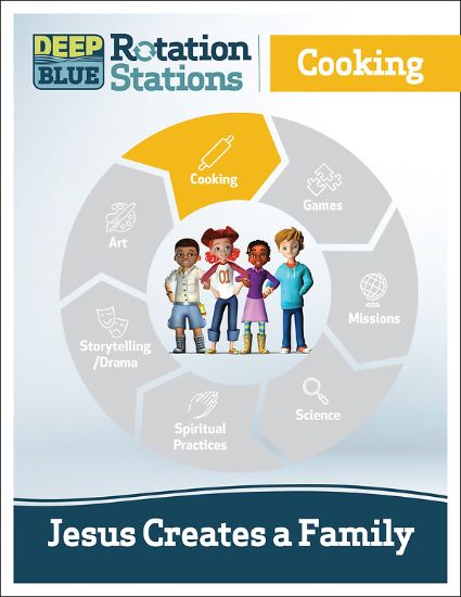 Picture of Deep Blue Rotation Station: Jesus Creates a Family - Cooking Station Download