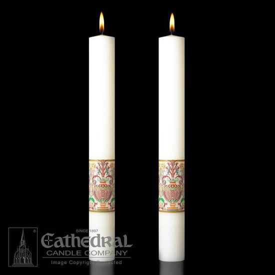 Picture of Investiture Complementing Altar Candles Pair