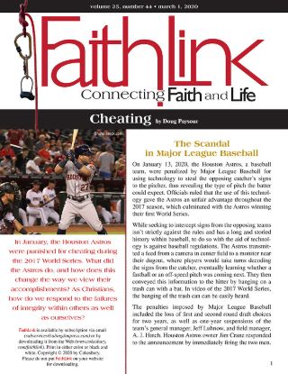 Picture of Faithlink - Cheating (3/1/2020)