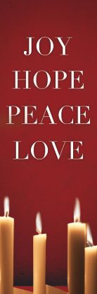Picture of Advent Red 2' x 6' Banner