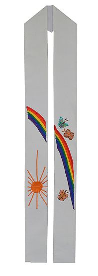 Picture of Fair Trade White Sunburst Stole
