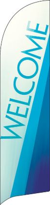 Picture of Welcome Color Rays Flag Banner