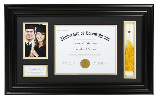 Picture of Graduation Photo Frame - Black