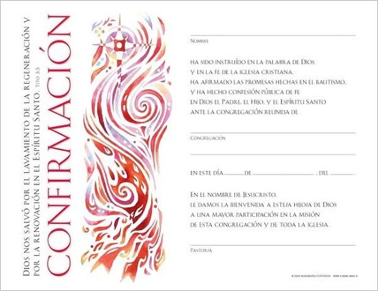 Picture of Certificado para Confirmación (Package of 12)