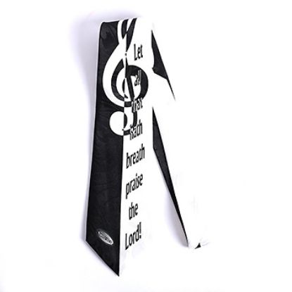 Picture of Let All That Hath Breath Black and White Tie