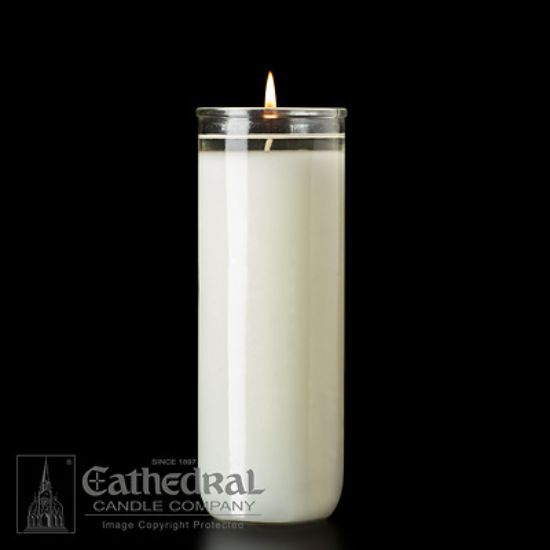 Picture of Cathedral Sacralux 12% Beeswax 8-Day Glass Open Mouth Sanctuary Light