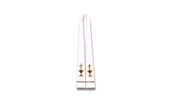 Picture of Communion White Chalice/Cross Stole