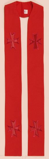 Picture of Multi-Cross Stole RED