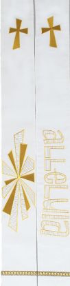 Picture of Alleluia White Cathedral Stole with Embroidery