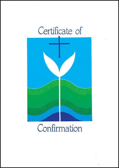 Picture of Contemporary Full-Color Confirmation Folded Certificate (package of 12)